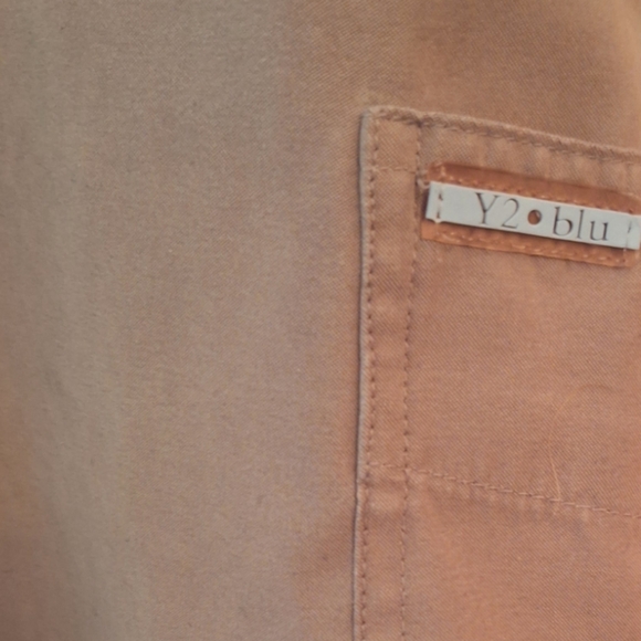 Y2 Blu kaki beige midi skirt. Size waist 28, lengh 35. - Picture 5 of 8